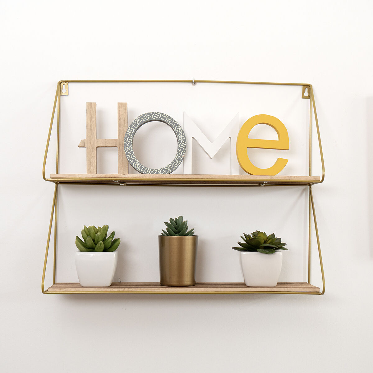 Scaffale Vinthera Moa Acciaio Dorato 50 x 40 x 12 cm (6 Unità) 3 S2710991_1