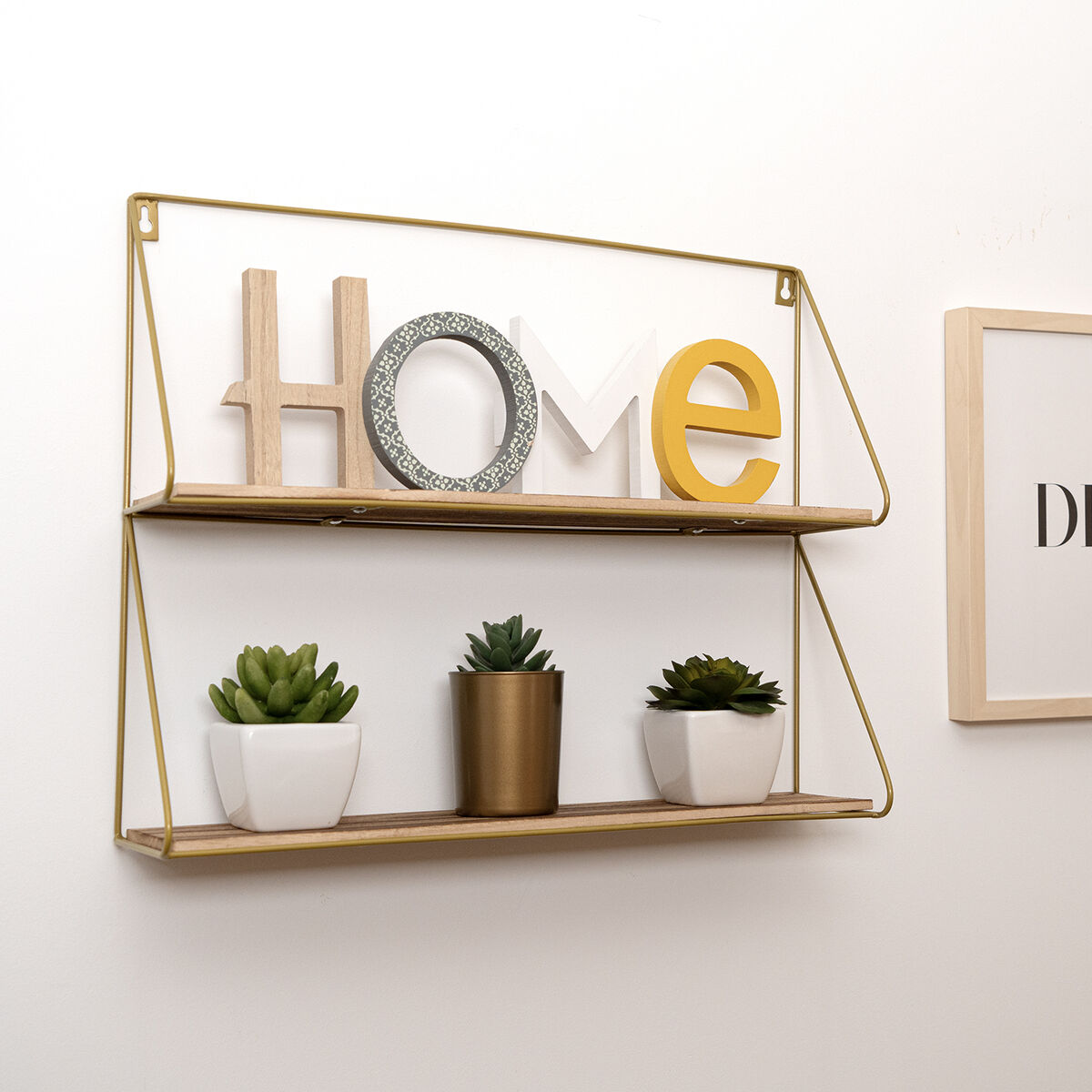 Scaffale Vinthera Moa Acciaio Dorato 50 x 40 x 12 cm (6 Unità) 5 S2710991_3