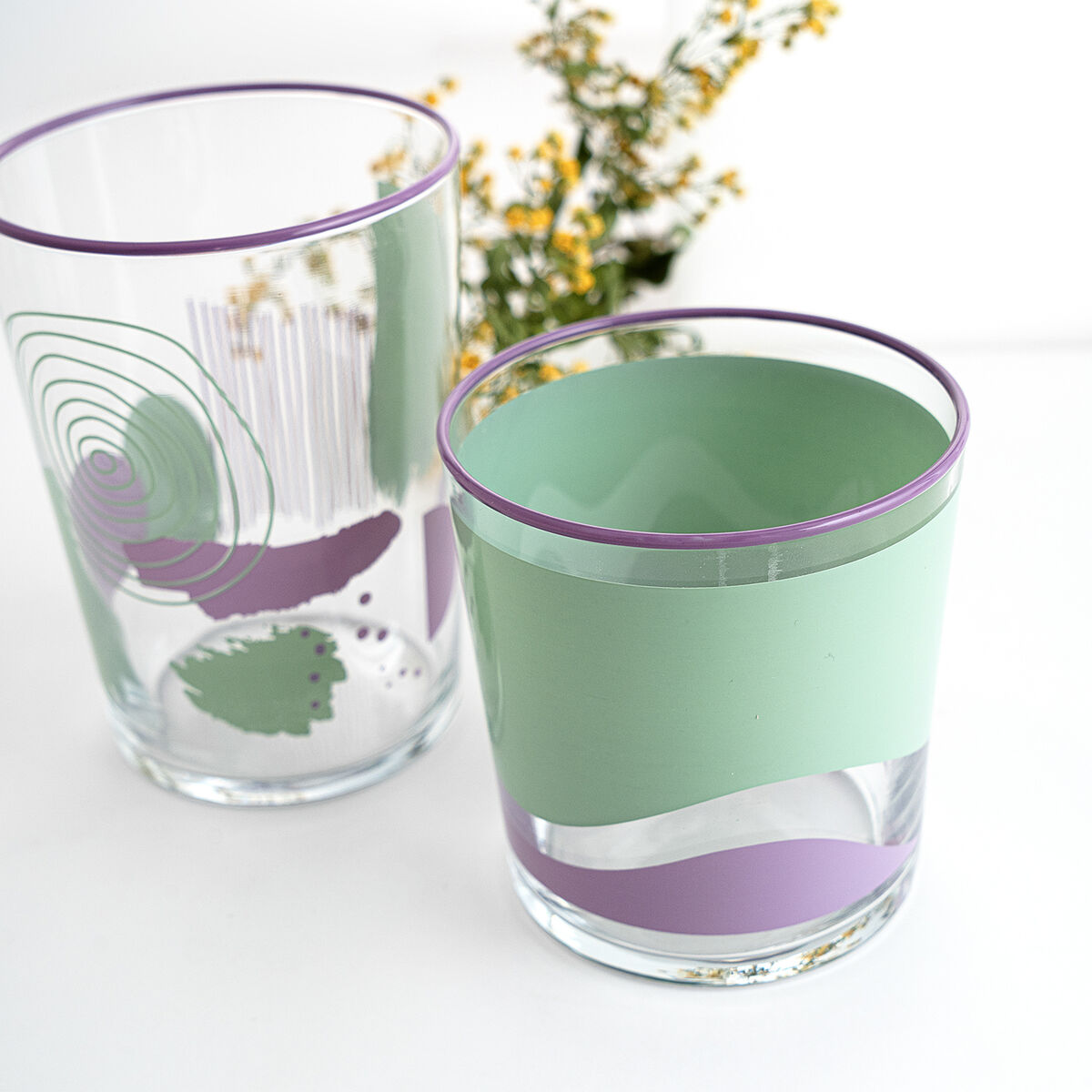 Bicchiere Quid Kaleido Multicolore Vetro Astratto 510 ml (6 Unità) 4 S2711862_2