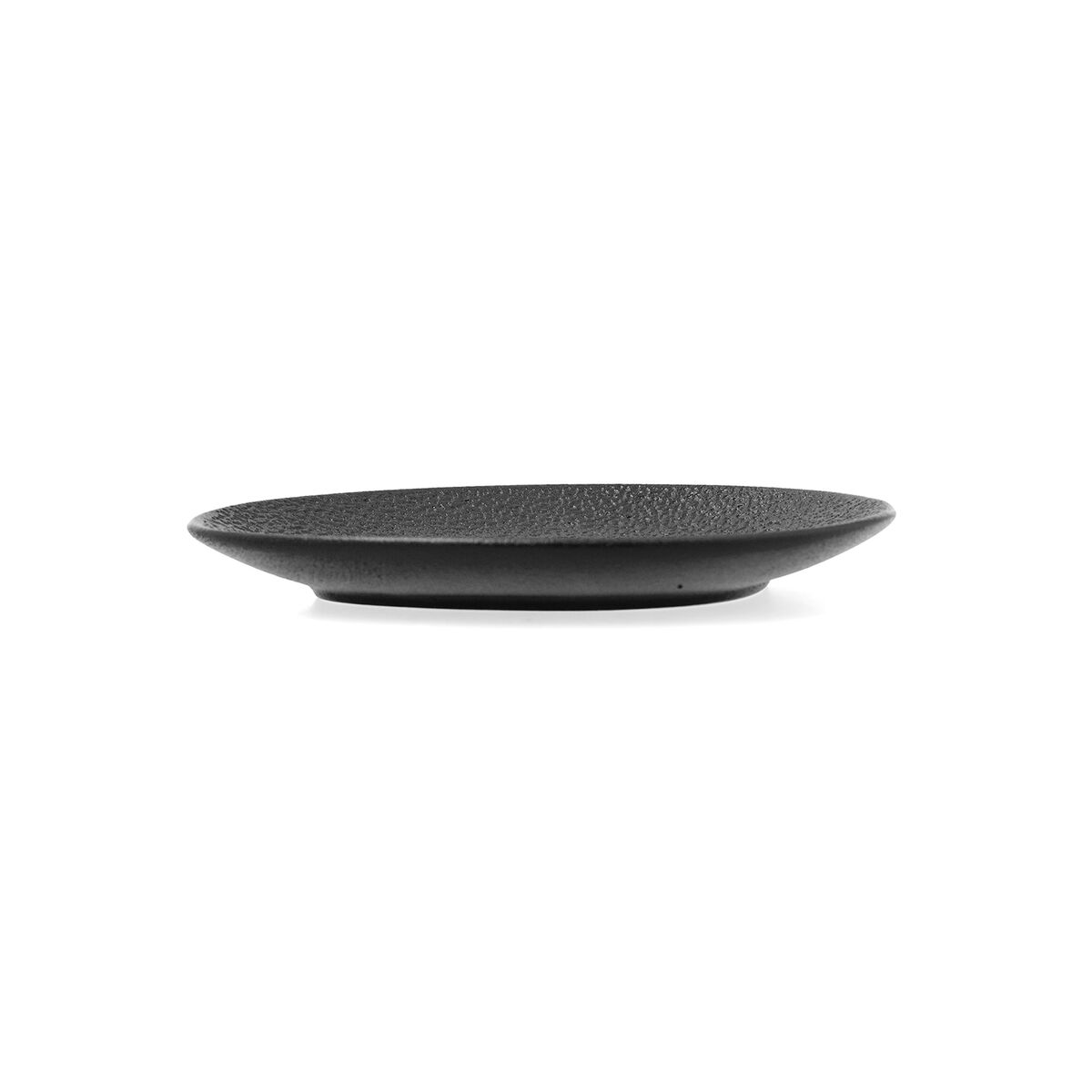 Piatto Bidasoa Fosil Nero Ceramica Allumina 15,8 x 13,8 x 2 cm Caffè (8 Unità) 6 S2711614_4