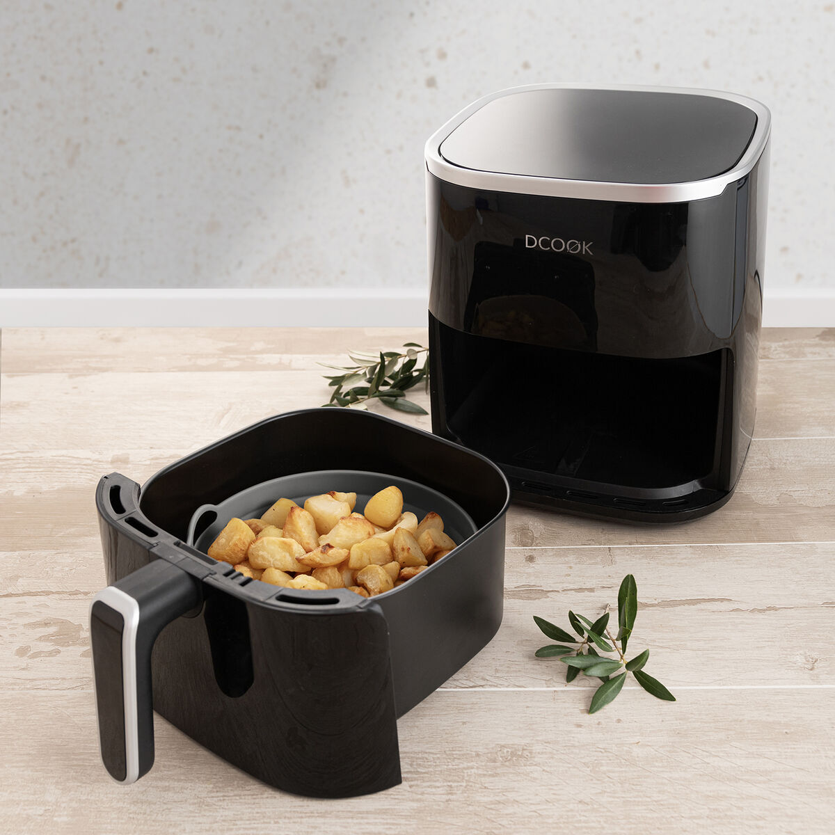 Cestello Pieghevole in Silicone per Friggitrice ad Aria Quid Naturalia 20 x 20 x 7 cm (12 Unità) 4 S2712293_2