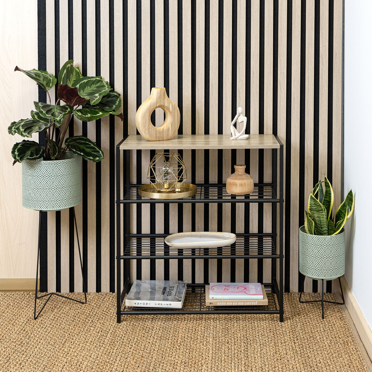 Scaffale Vinthera Moa Metallo Legno MDF 60 x 30 x 63,5 cm (3 Unità) 3 S2712333_1