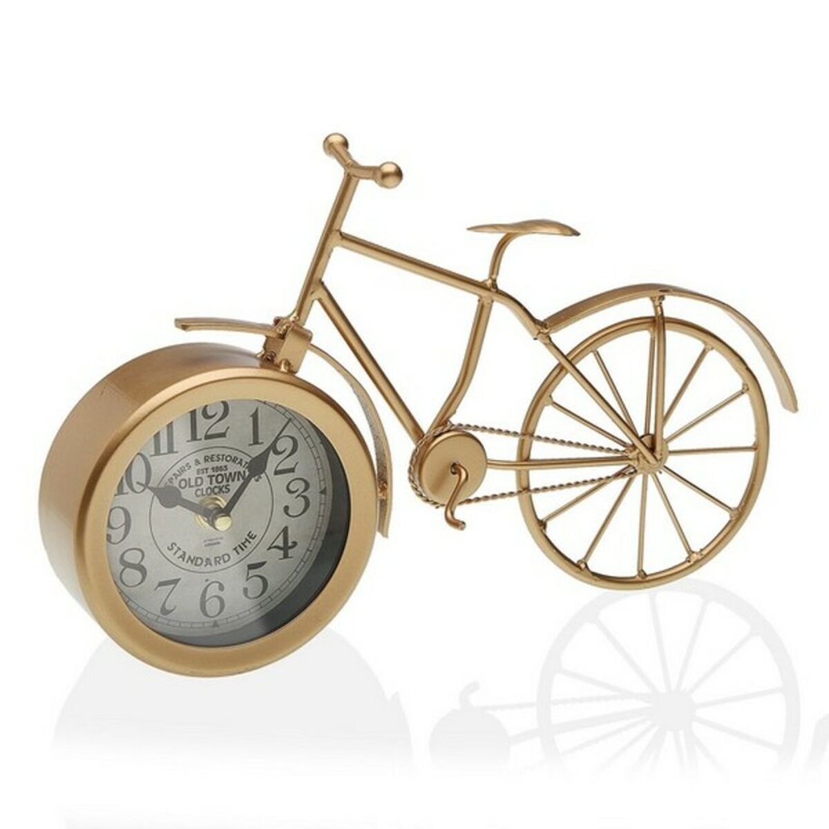Orologio da Tavolo Bicicle Versa VS-18190895 Orata Metallo (6 x 20 x 33 cm) (6 x 20 x 33 cm) 2 S3406030_0