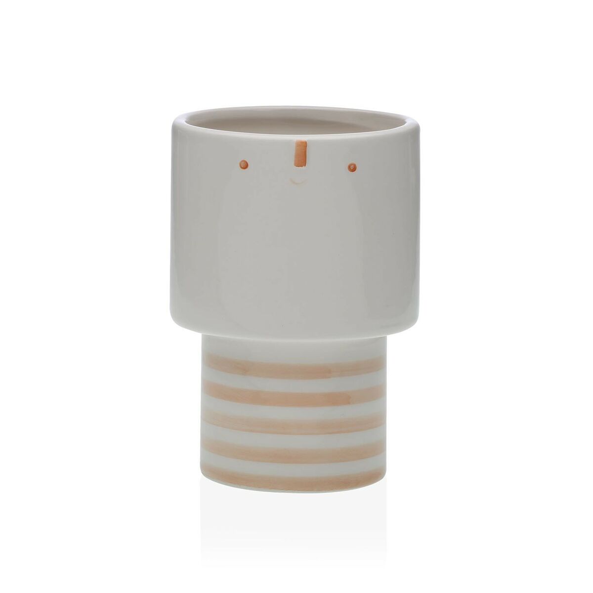 Vaso Versa Viso Beige Ceramica 8 x 16 x 8 cm 2 S3411640_0