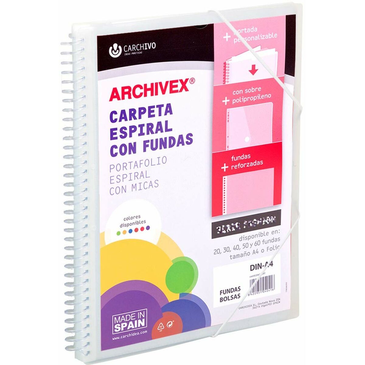Classificatore Documenti Carchivo Archivex-Star Trasparente A4 2 S8403396_0