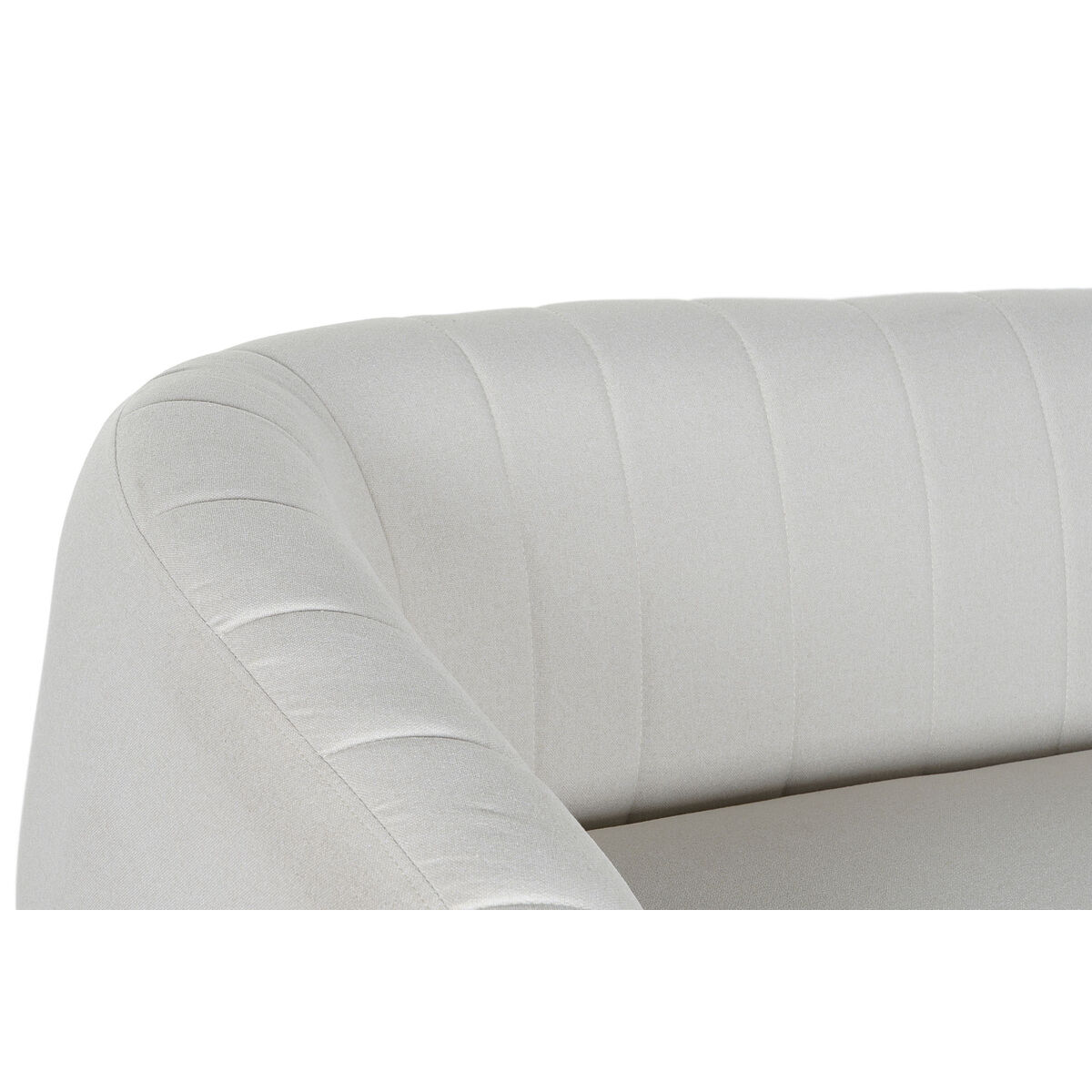 Divano DKD Home Decor Nero Greige Schiuma Legno Metallo Velluto Scandi 129 x 75 x 73 cm 3 S3052902_1