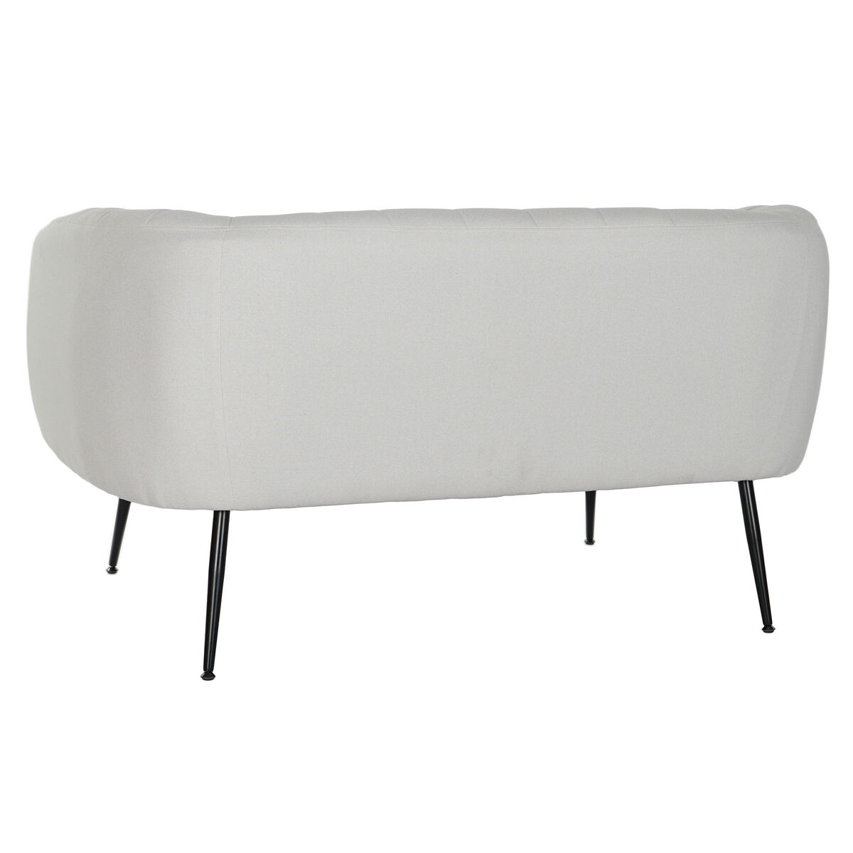 Divano DKD Home Decor Nero Greige Schiuma Legno Metallo Velluto Scandi 129 x 75 x 73 cm 7 S3052902_5
