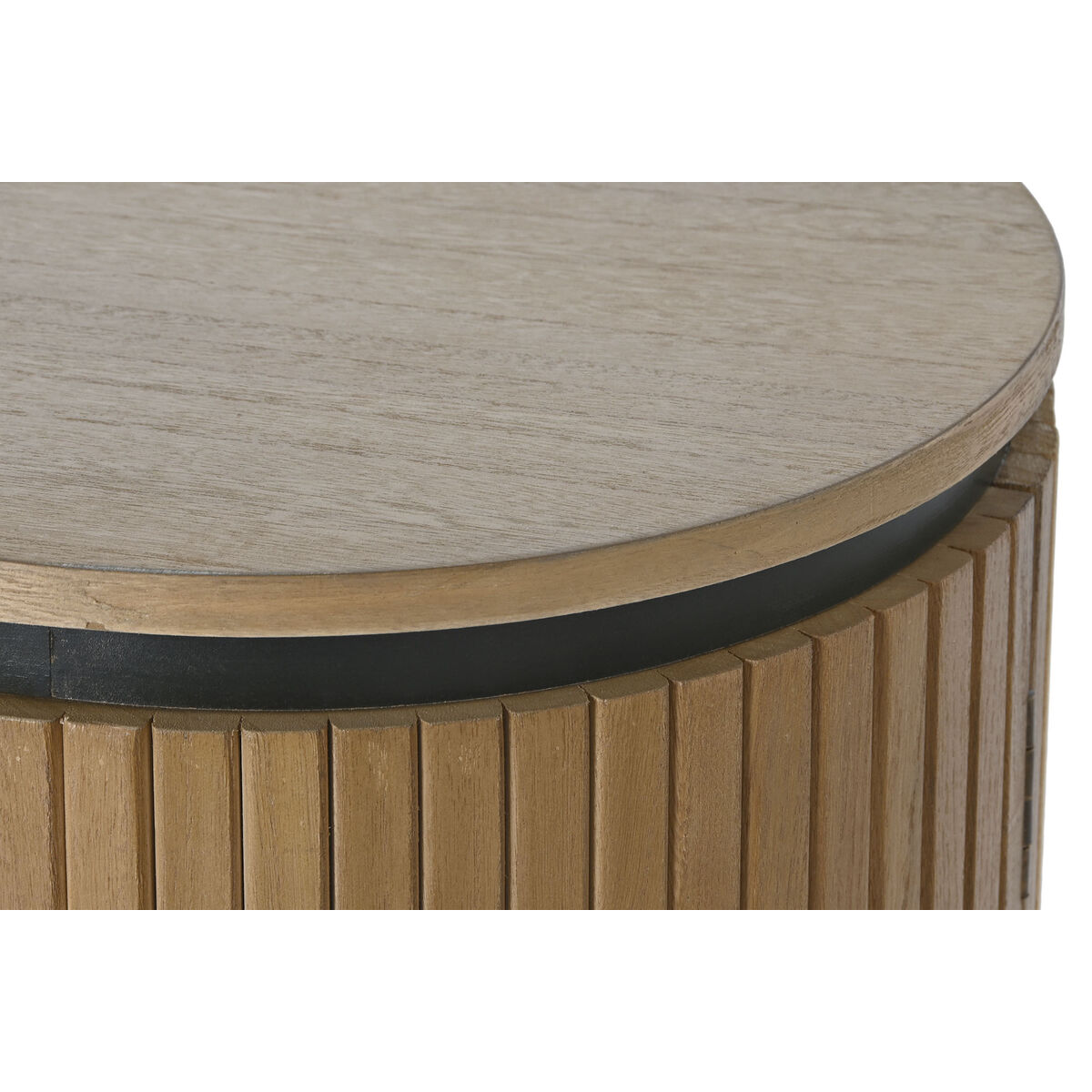 Mobile TV Home ESPRIT Nero Naturale Metallo Legno di paulownia 180 x 40 x 55 cm 5 S3054070_3