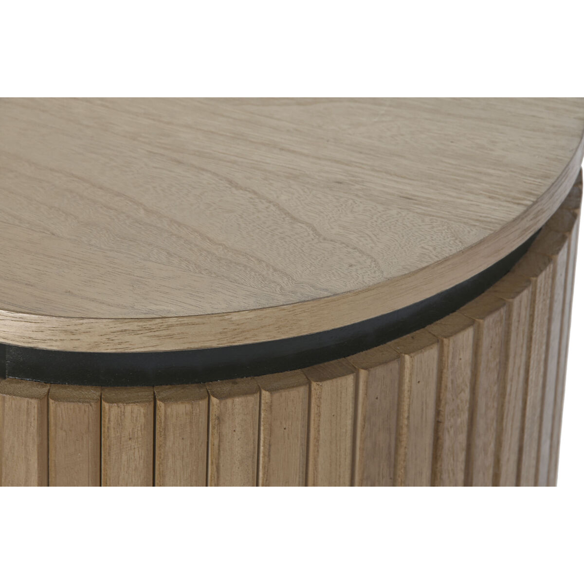 Comodino Home ESPRIT Naturale Metallo Legno di paulownia 60 x 43 x 57 cm 4 S3054074_2