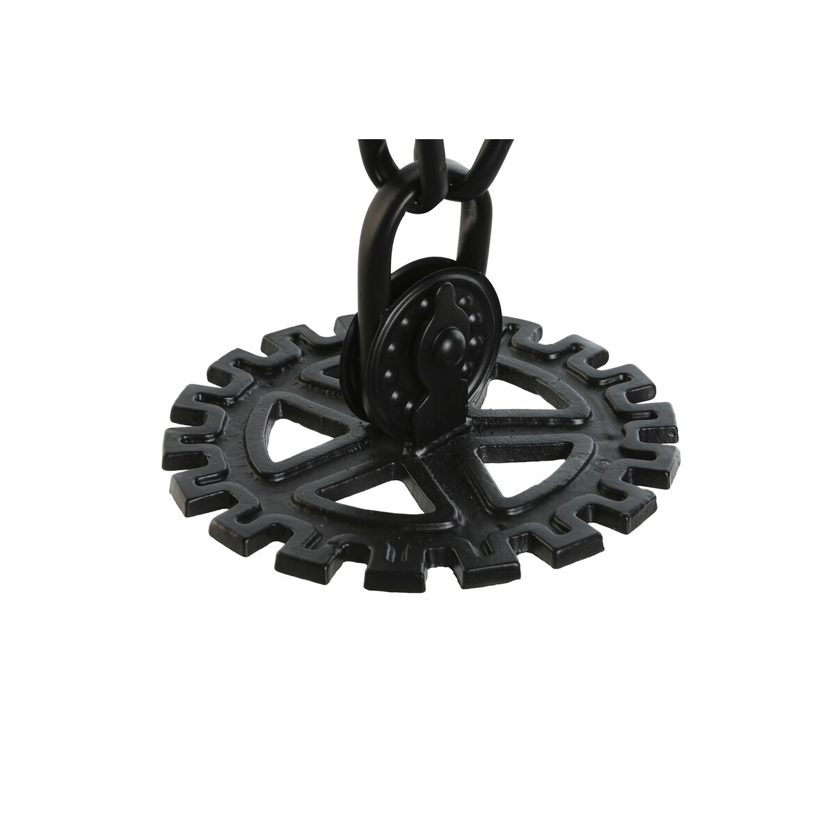 Orologio da Tavolo Home ESPRIT Nero Argentato Metallo Cristallo 18 x 17 x 33 cm 5 S3054021_3