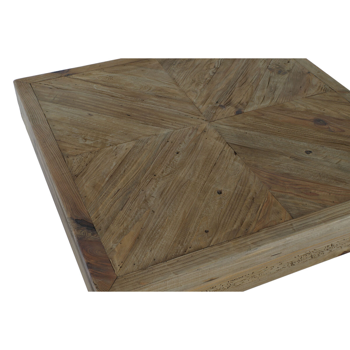 Tavolino da Caffè Home ESPRIT Marrone Legno di pino 100 x 100 x 36 cm 3 S3054544_1