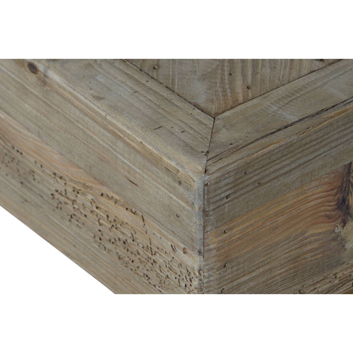 Tavolino da Caffè Home ESPRIT Marrone Legno di pino 100 x 100 x 36 cm 4 S3054544_2