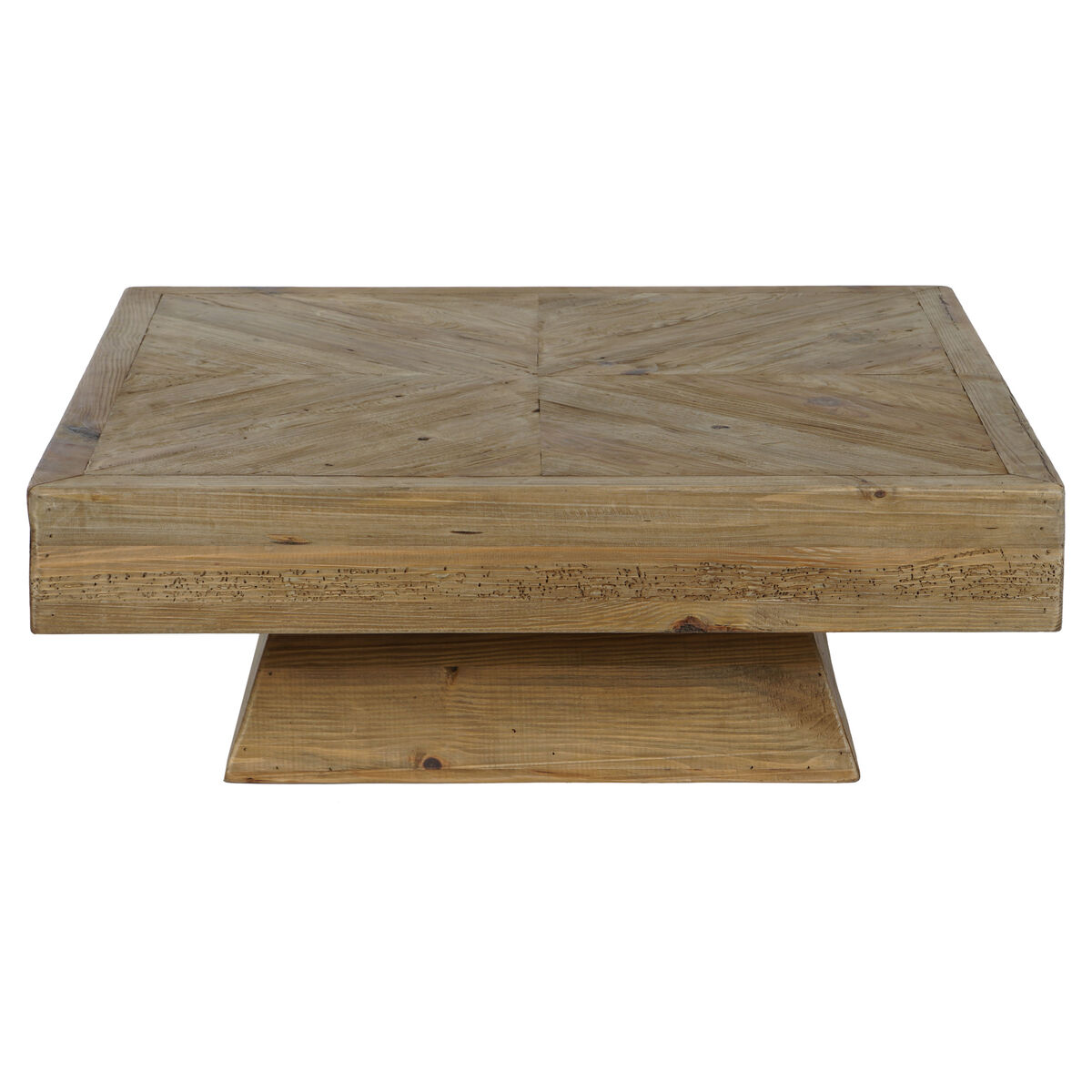 Tavolino da Caffè Home ESPRIT Marrone Legno di pino 100 x 100 x 36 cm 6 S3054544_4