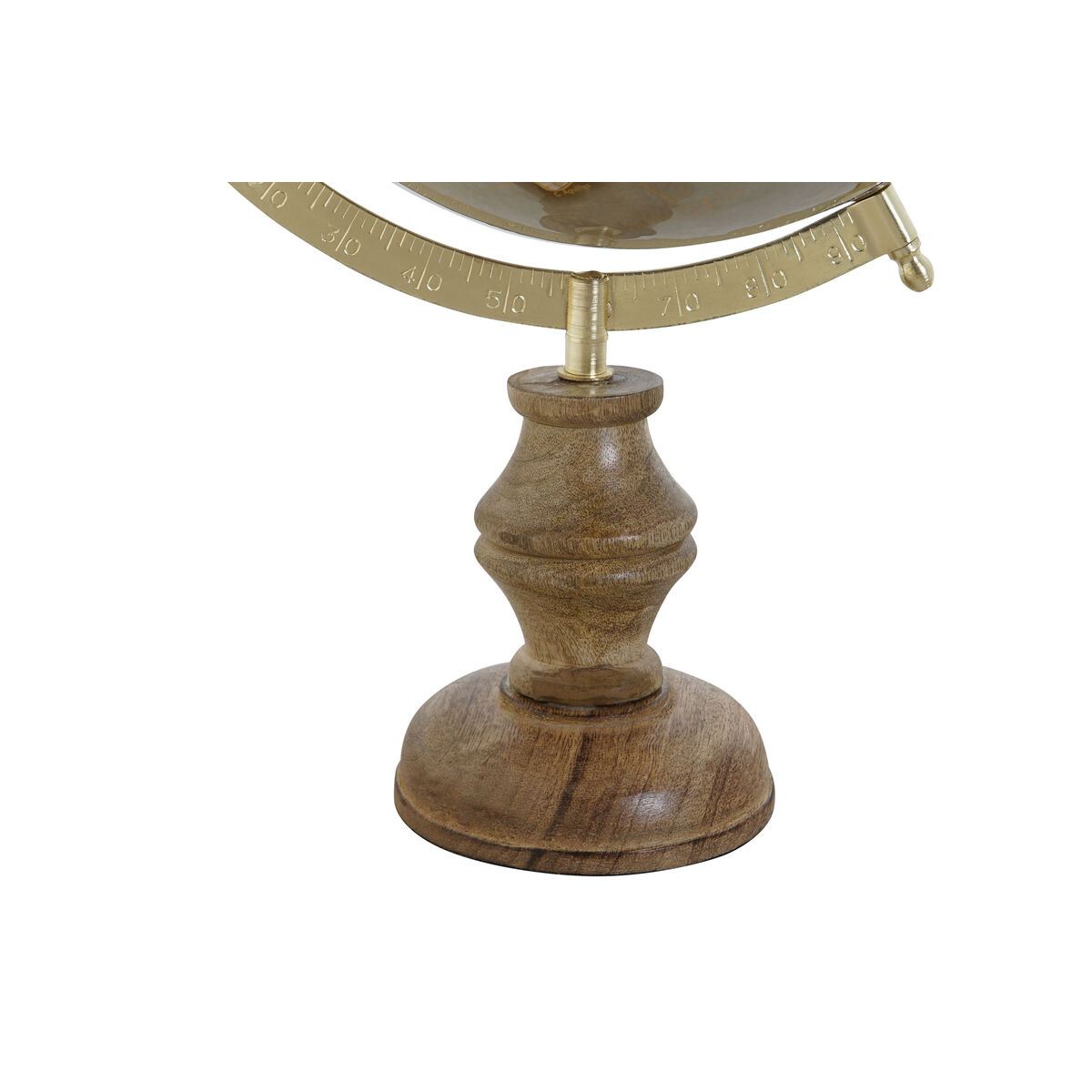 Mappamondo Home ESPRIT Marrone PVC Legno di mango 27 x 25 x 43 cm 4 S3056679_2