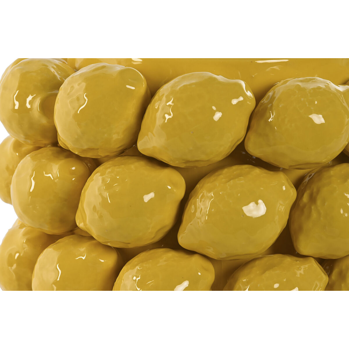 Centrotavola Home ESPRIT Giallo Ceramica Gres Limone Tropicale 28 x 28 x 20 cm 4 S3056394_2