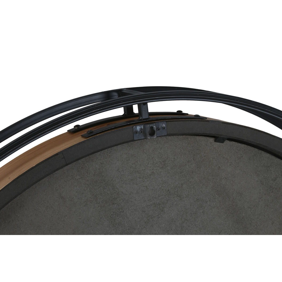 Orologio da Parete Home ESPRIT Nero Naturale Cristallo Legno di pino 87,2 X 8 X 87,2 cm 4 S3059280_2