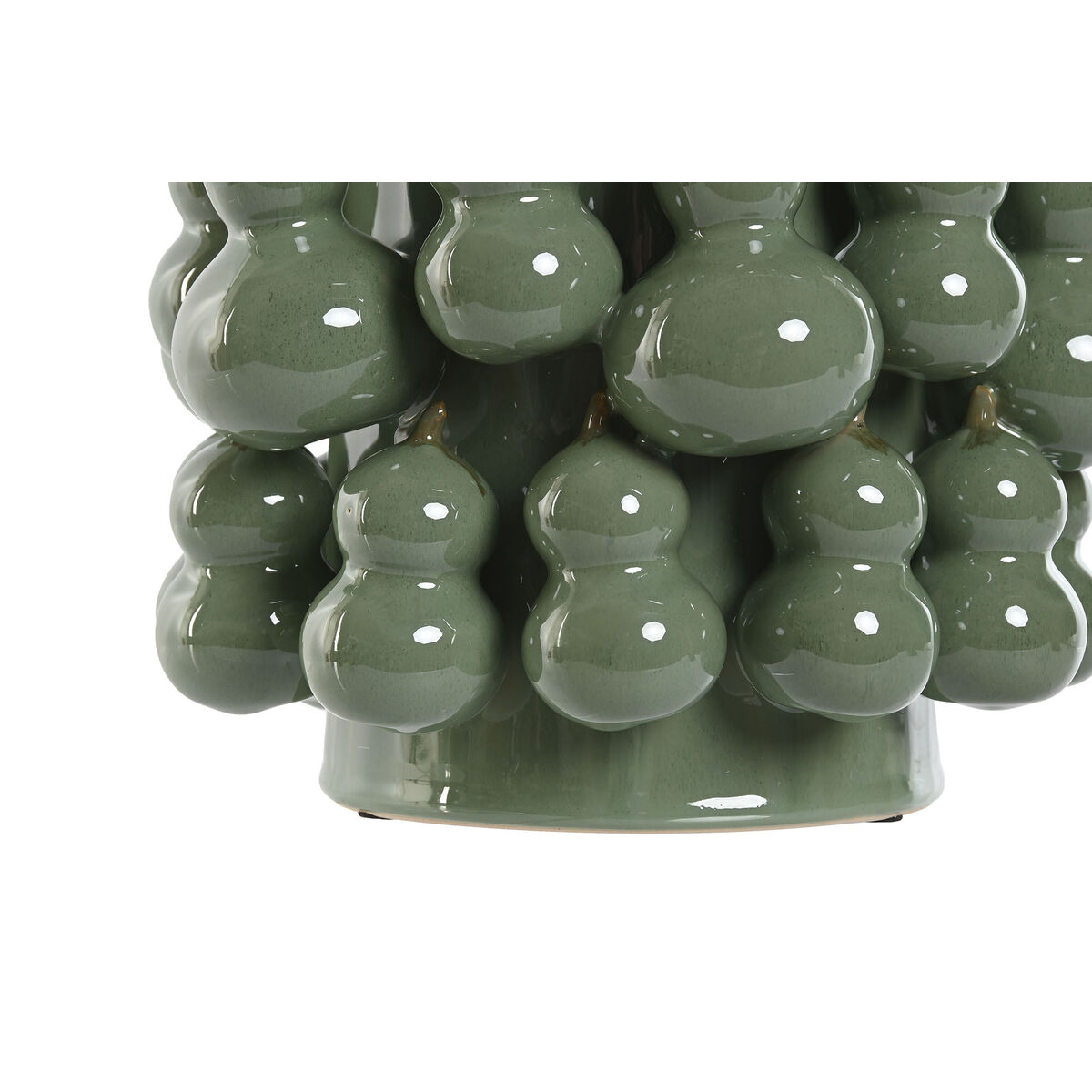 Vaso Home ESPRIT Verde Gres Tropicale 25 x 25 x 30 cm 4 S3059179_2