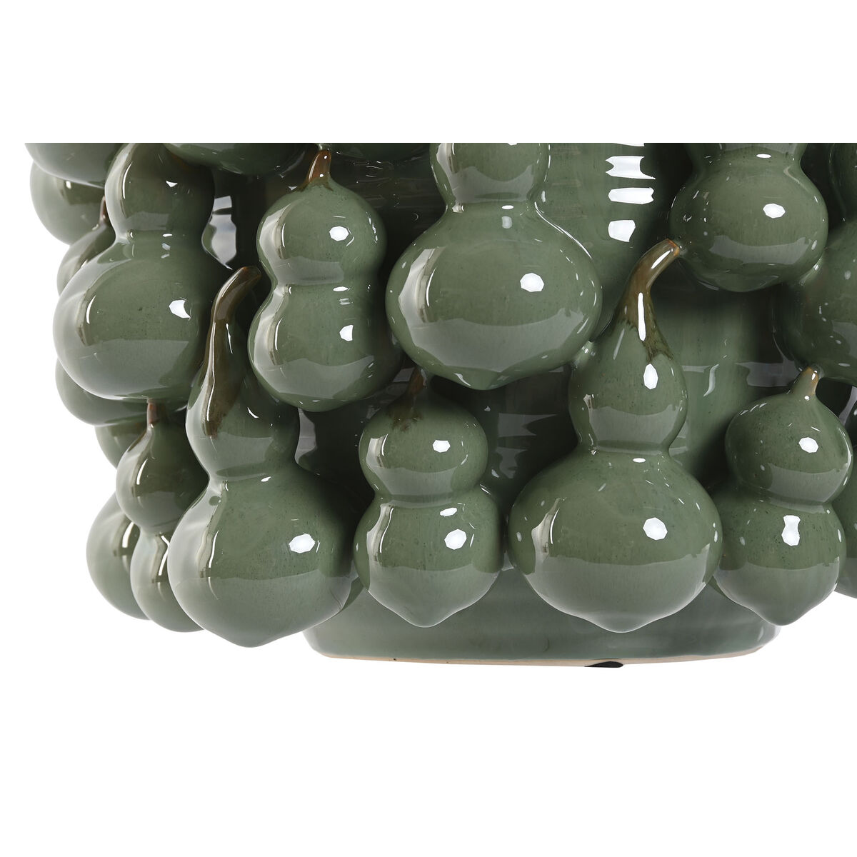 Vaso Home ESPRIT Verde Gres Tropicale 30 x 30 x 23 cm 4 S3059180_2