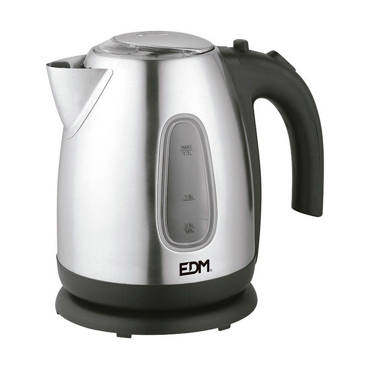Bollitore EDM 07656 Kettle Nero Acciaio inossidabile 2200 W 1,7 L 2 S7901634_0
