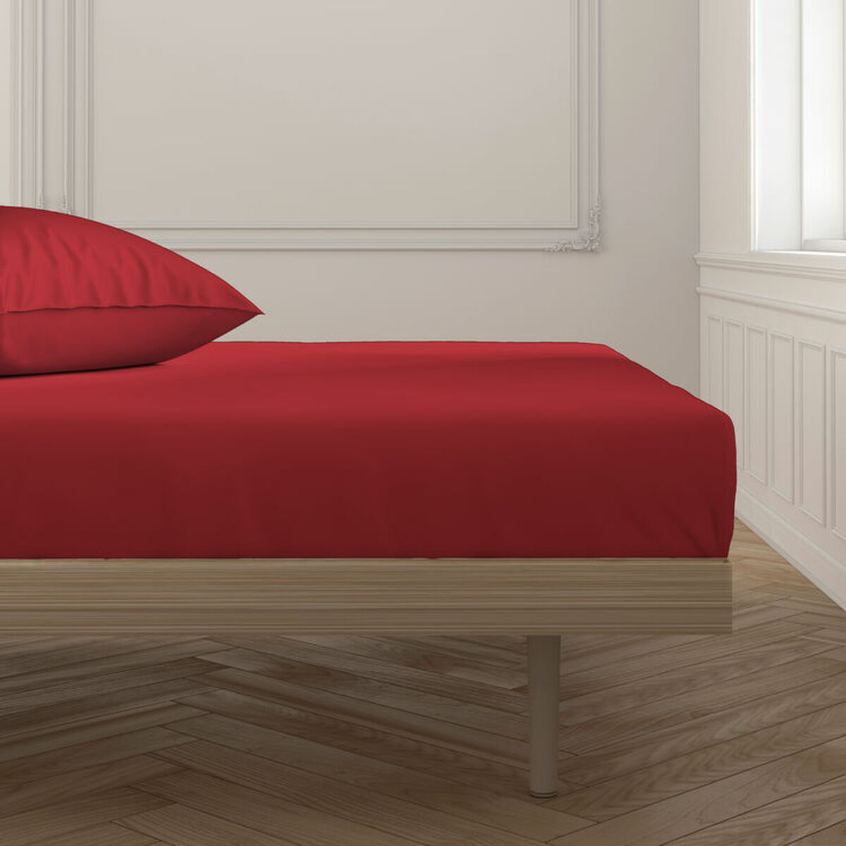 Lenzuolo con angoli aderenti Happy Home Mix Colors Rosso Piazza e mezza 4 D2103774_2