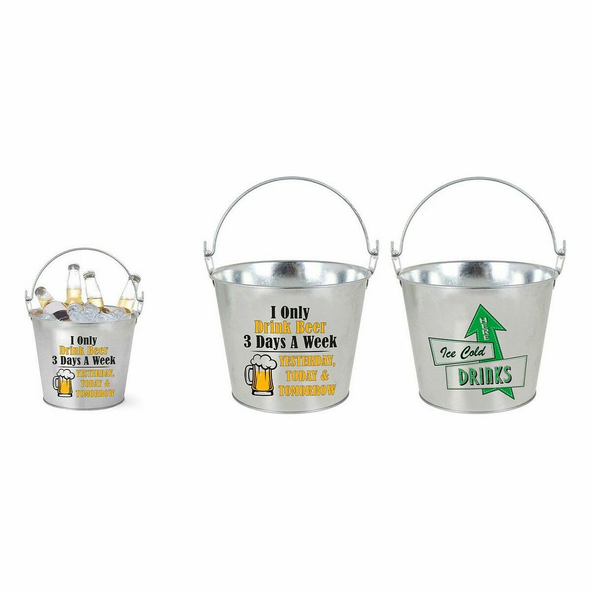 Secchiello con Manico e Aprobottiglie di Alluminio Privilege 5 L 23 x 17 x 18 cm (12 Unità) 4 S2231369_2