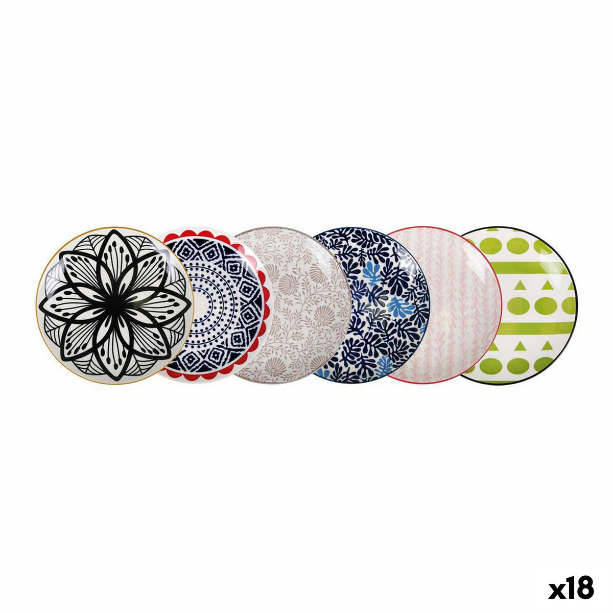 Teglia da Cucina La Mediterránea Hanae Giapponese Rotonda 20 x 20 x 2,5 cm (18 Unità) 2 S2228047_0