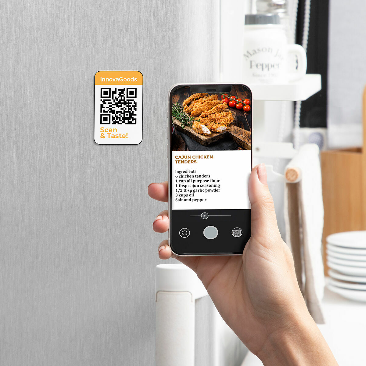 Friggitrice ad Aria InnovaGoods Bianco 1200 W 2 L (Ricondizionati A) 10 V0702796_8