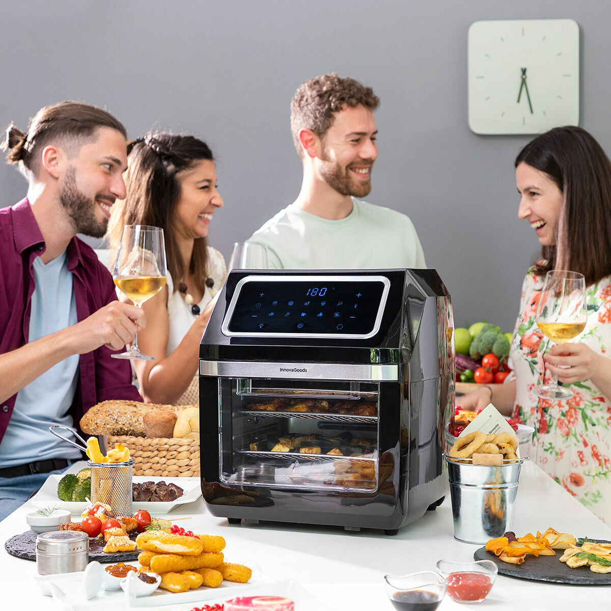 Friggitrice ad Aria InnovaGoods Nero 1800 W 12 L Acciaio inossidabile (Ricondizionati B) 5 V0704415_3