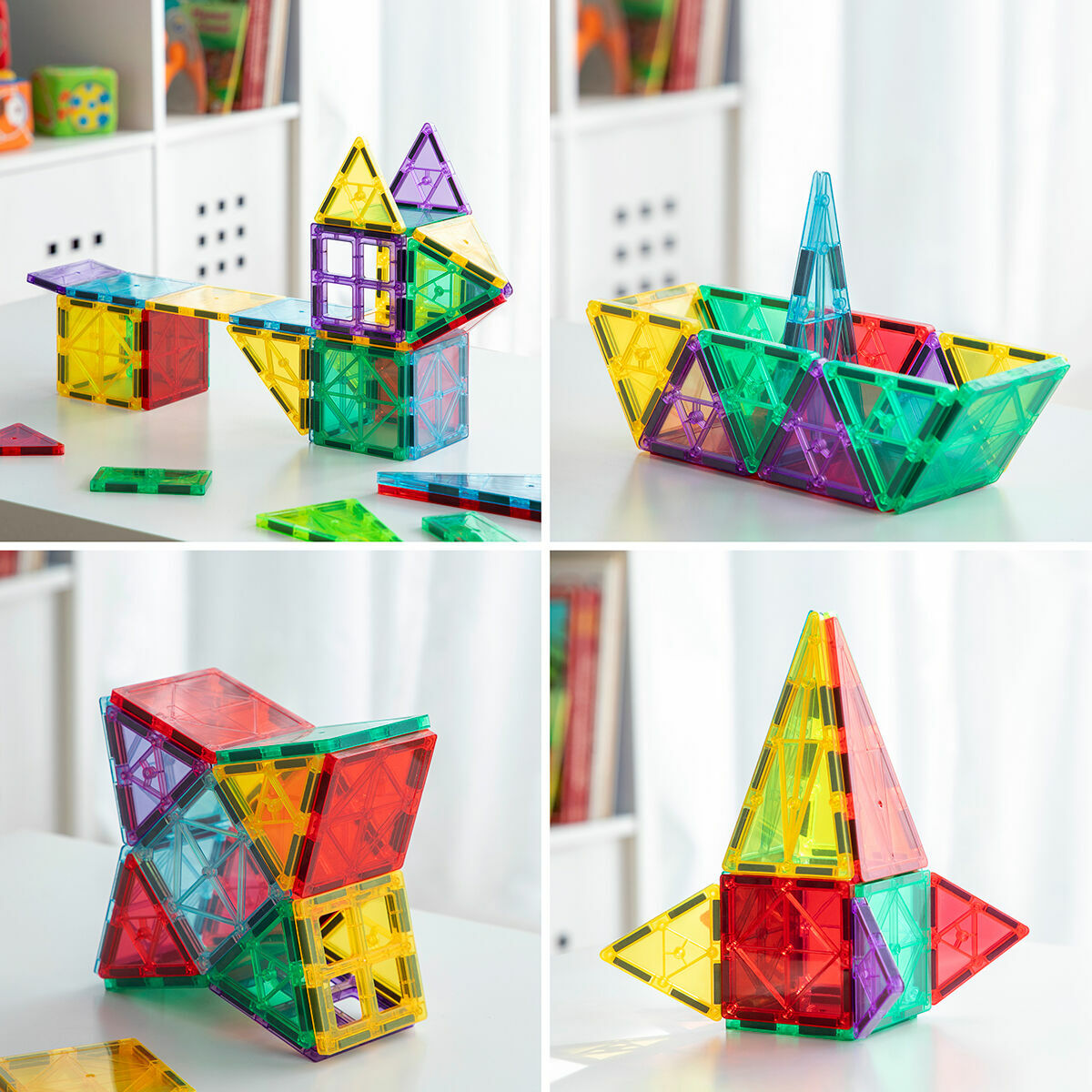 Blocchi di Costruzione Magnetici 3D Magoks InnovaGoods 57 Pezzi 3 V0103824_1