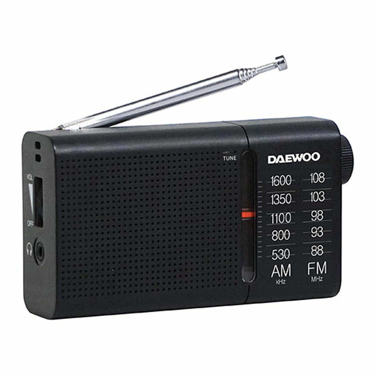 Radio Portatile Daewoo Nero AM/FM 2 S6505052_0