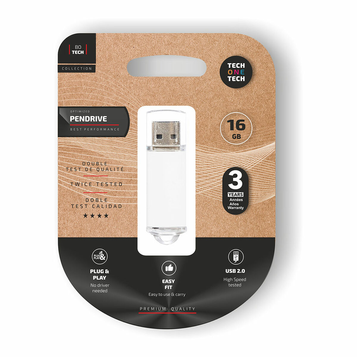 Memoria USB Tech One Tech Bianco 16 GB 2 S7927409_0
