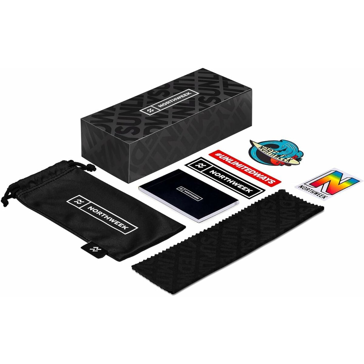 Occhiali da sole Unisex Northweek Gravity Ø 48 mm Grigio Trasparente 5 S05118433_3