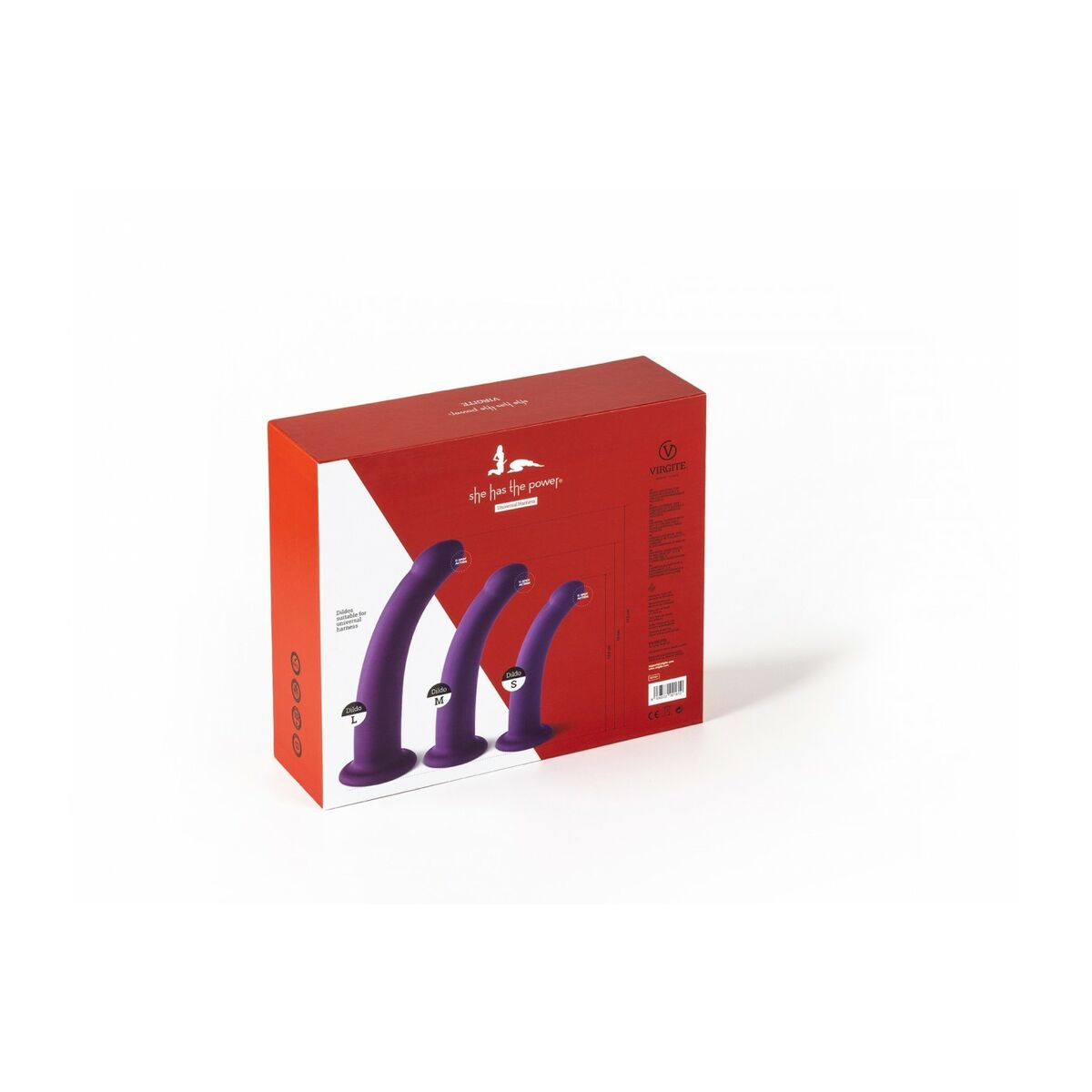 Dildo Virgite Viola S/M/L Set 7 S9407467_5