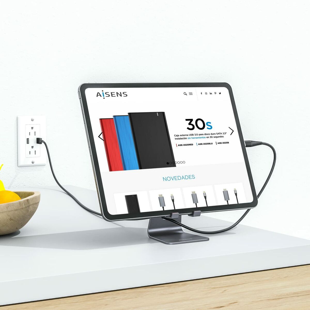 Supporto per Tablet Aisens MS1PM-083 Grigio (1 Unità) 5 M0501099_3