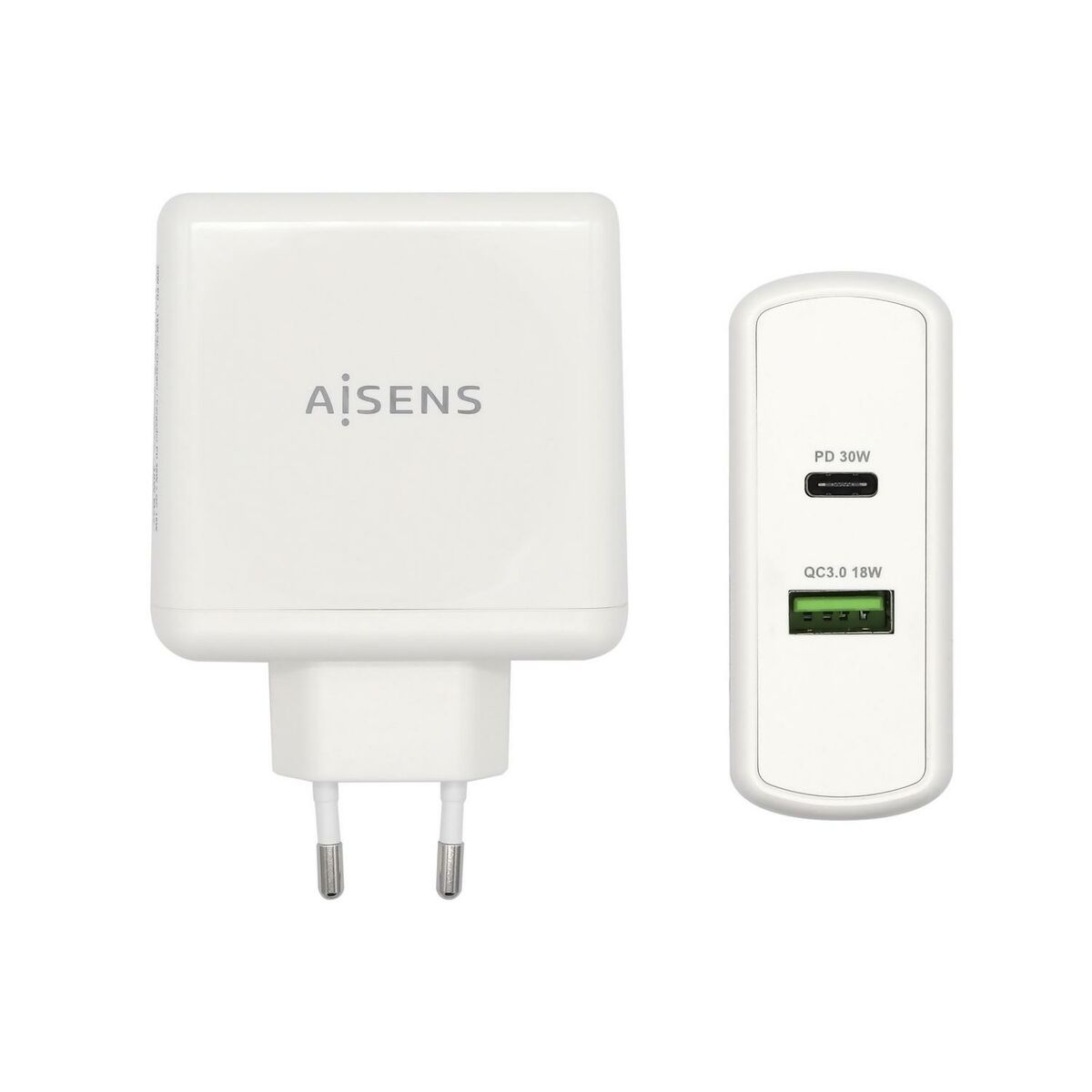 Caricabatterie USB da Parete Aisens ASCH-2PD45A-W 57 W Bianco USB-C (1 Unità) 2 M0500901_0
