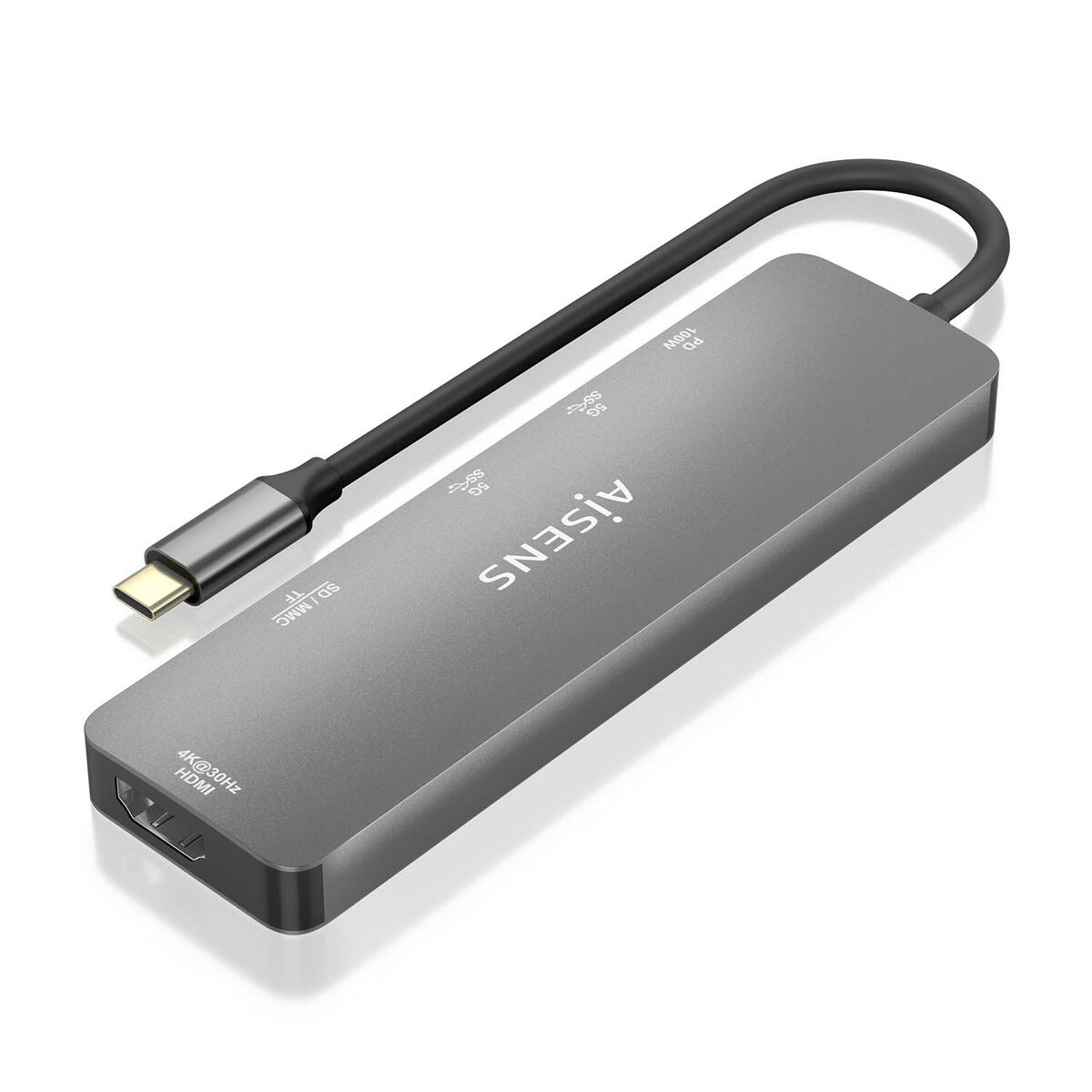 Hub USB Aisens ASUC-6P016-GR Grigio Multicolore (1 Unità) 3 M0500849_1