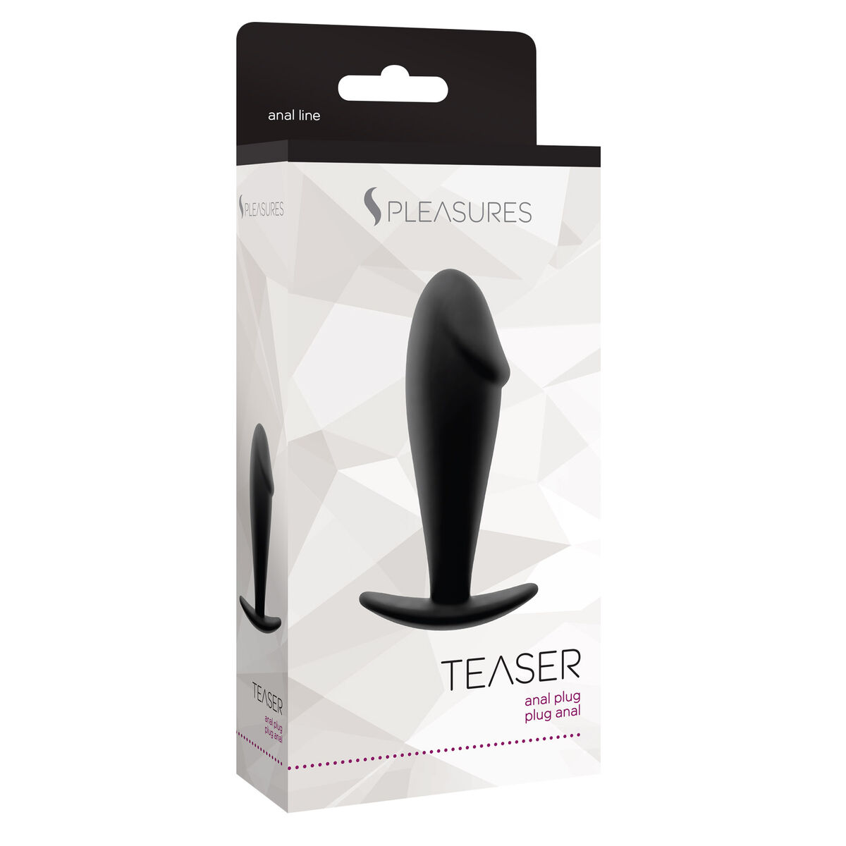 Plug Anale S Pleasures Teaser Nero (9 cm) 2 S4005495_0