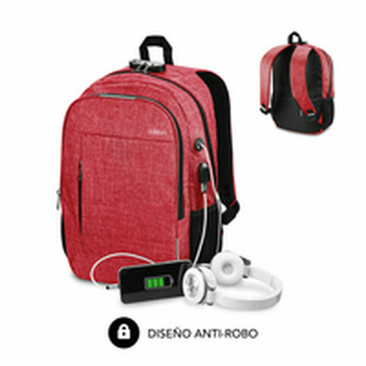 Zaino per Portatile Subblim SUB-BP-1UL0002 Rosso 2 M0518111_0