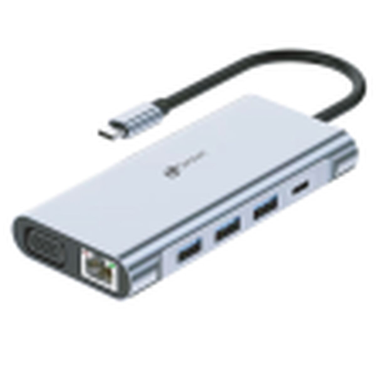 Hub USB LEOTEC LEDS01 Grigio 100 W 2 S5628201_0