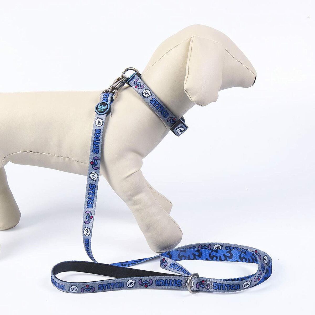 Guinzaglio per Cani Stitch Grigio Azzurro M 6 S0737595_4
