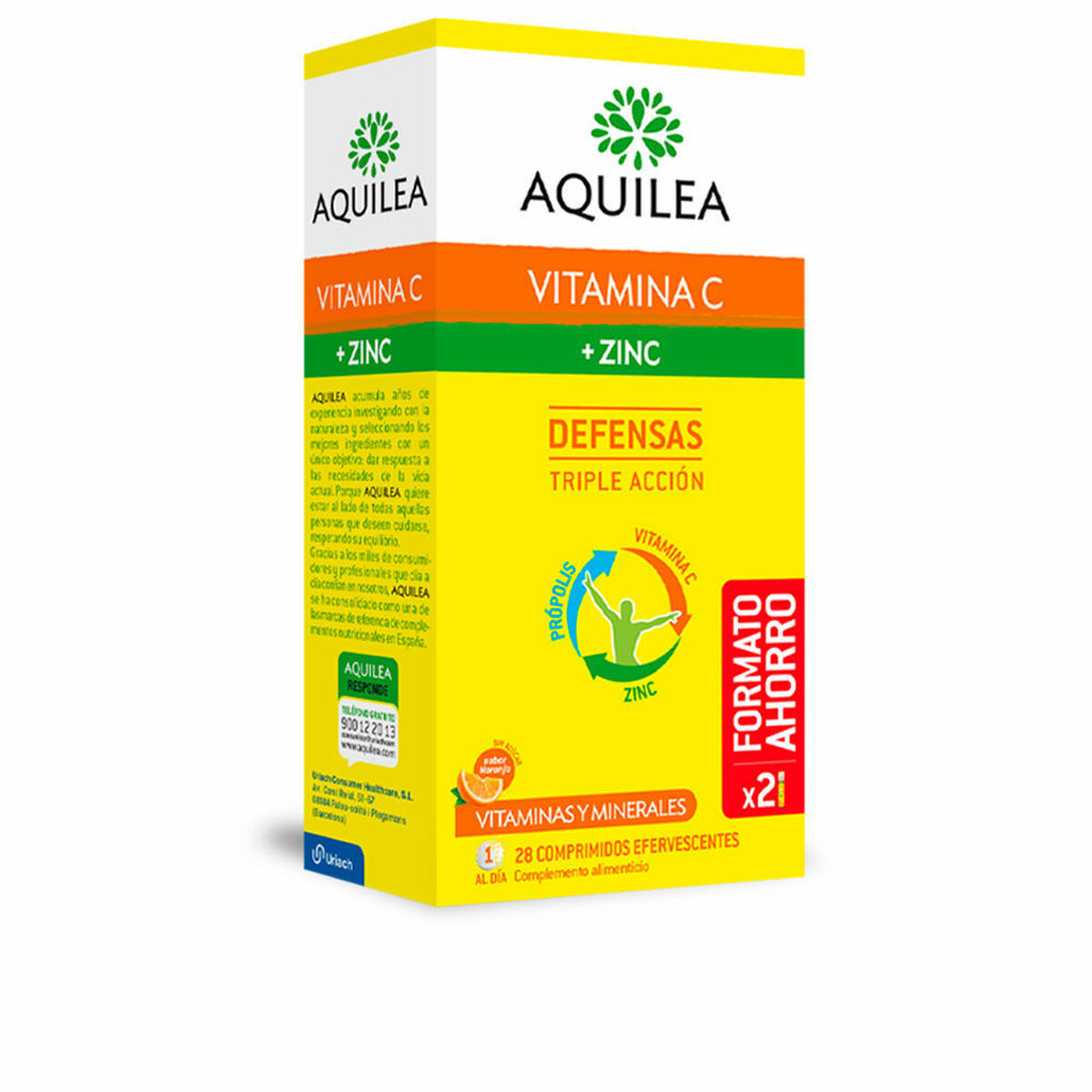 Compresse Aquilea Vitamina C Zinc (28 Unità) 2 S05108501_0
