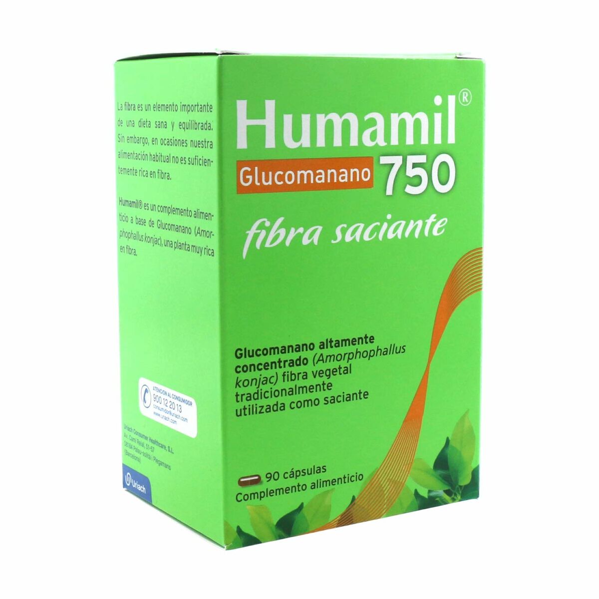 Integratore digestivo Humamil Humamil 90 Unità Fibra vegetale 2 S05105289_0
