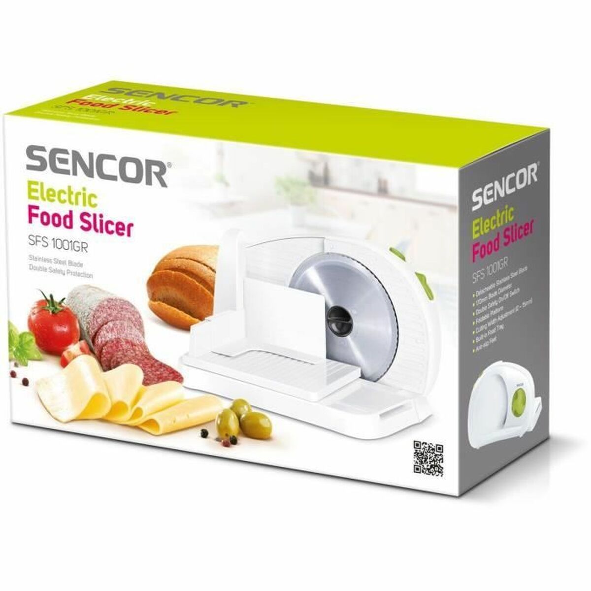 Affettatrici Sencor SFS 1001GR Bianco Verde 100 W 3 S71011757_1