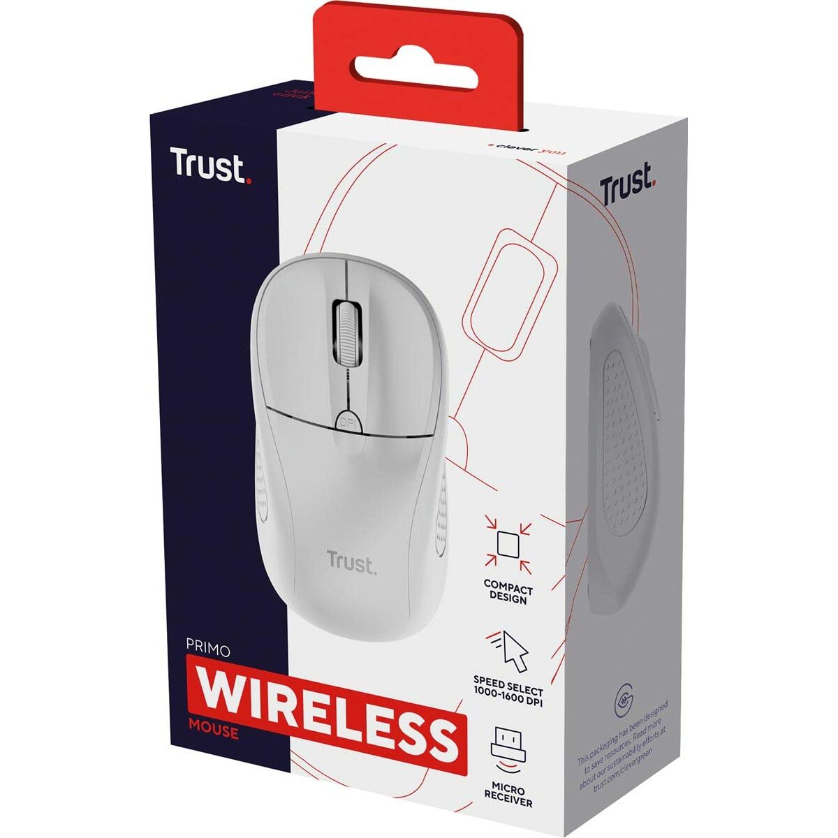 Mouse Ottico Wireless Trust Primo Bianco 4 S8426581_2