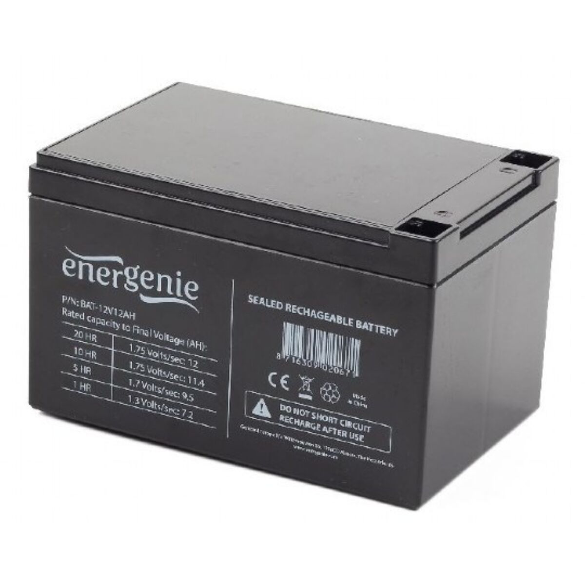 Batteria per Gruppo di Continuità UPS GEMBIRD BAT-12V12AH 12 Ah 12 V 2 S5622829_0