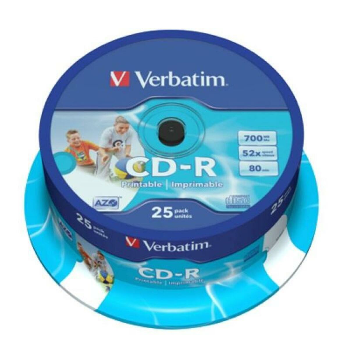 CD-R Riscrivibile Verbatim 43439 700 MB 52x 25 pcs 700 MB 3 M0519691_1