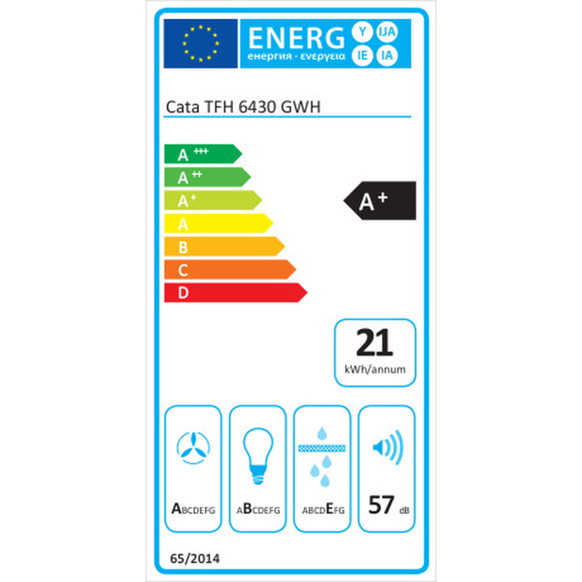 Cappa Classica Cata TFH 6430 GWH 0210101 Bianco 4 S0454668_2