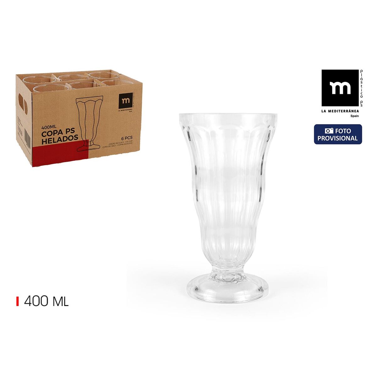 Coppa per Gelati e Frullati La Mediterránea 0,4 l (24 Unità) 3 S2234390_1