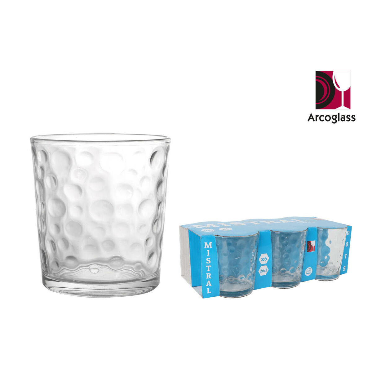 Set di Bicchieri La Mediterránea Mistral dots 6 Pezzi (12 Unità) 4 S2235771_2