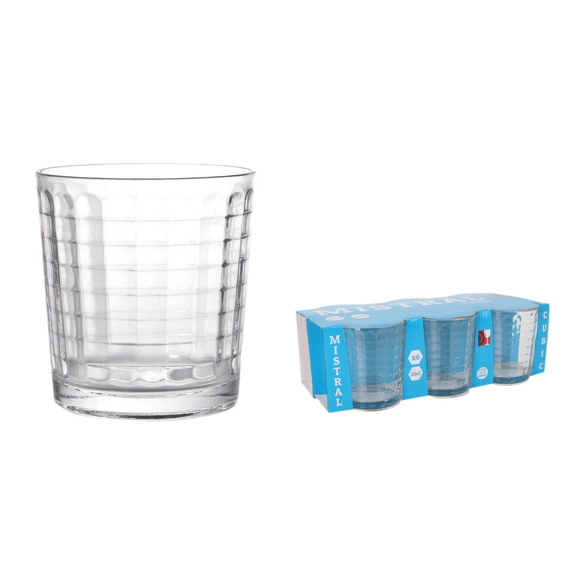 Set di Bicchieri La Mediterránea Mistral cubic 6 Pezzi (12 Unità) 3 S2235857_1